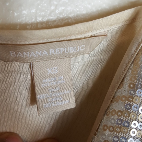 tan gray sequin strap tank top - Picture 5 of 9